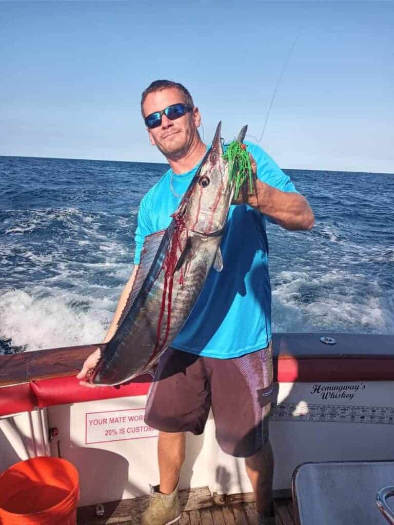 Wahoo caught on a Green TuTu by Joe Mowery in Key West, FL