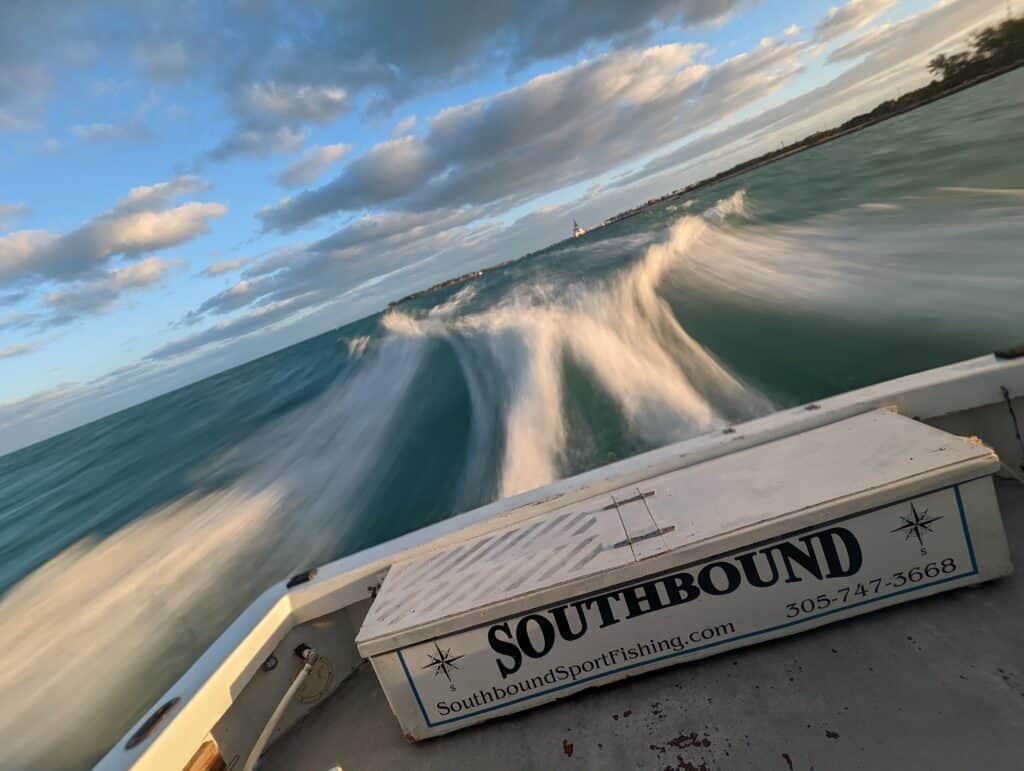 Headed offshore in Key West, FL