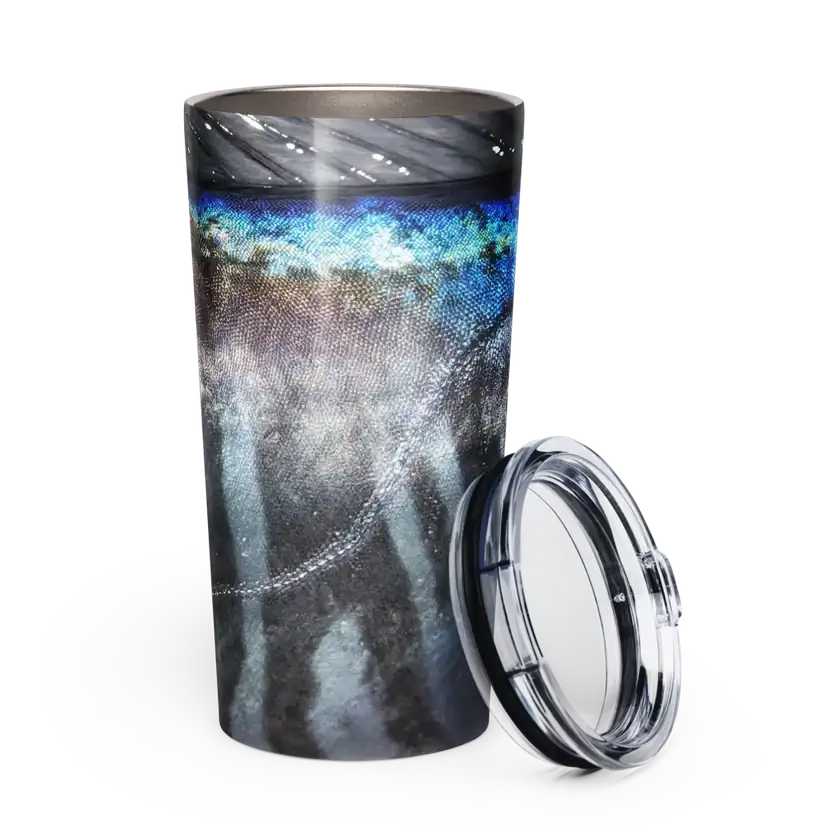 Key West Fisher Wahoo Fish Skin tumbler fishing gift